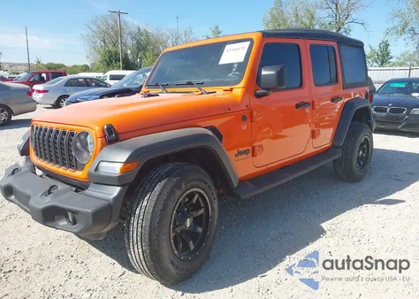 2025 Jeep Wrangler 4-Door Sport 4X4 z USA, uszkodzony, nr VIN 1C4PJXDG2SW592769
